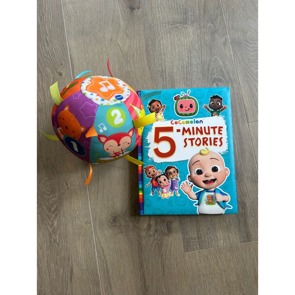 Brand New Cocomelon Book & Vtech Musical Ball Toy Set for Babies & Toddlers